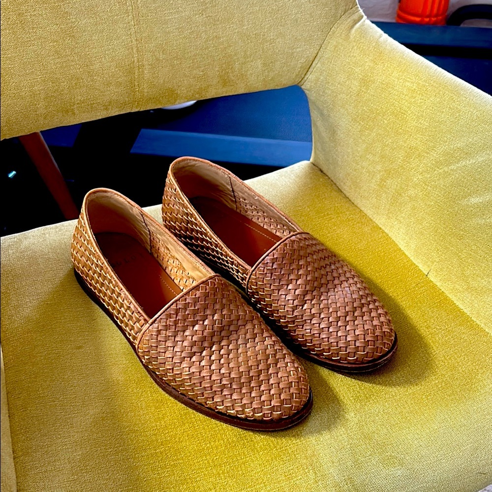 Nisolo Mara Woven Slip On (Brandy/9.5)
